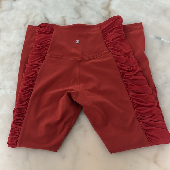 lululemon athletics align hr pant ruched cayenne High-Waisted Leggings Sz 8 NWT - Picture 11 of 14